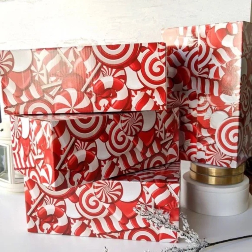 10 Candy Cane 10x6x4 Boxes